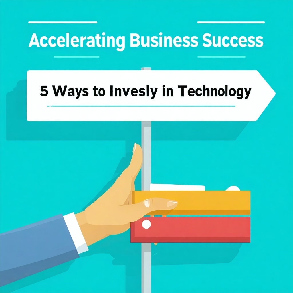 a business graphic that says Accelerating Business Success  5 Ways to Invest Wisely in Technology-1