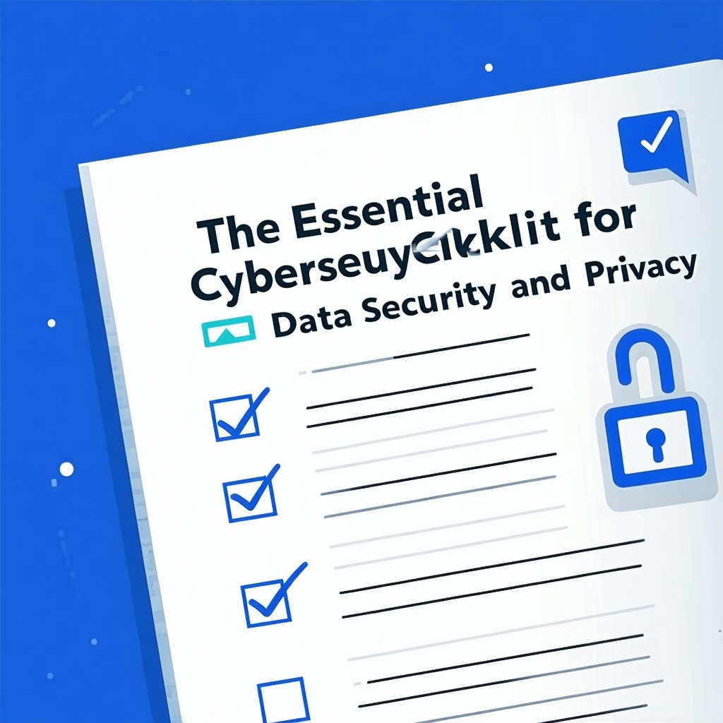 a check list that says The Essential Cybersecurity Checklist for Data Security and Privacy-Jun-25-2025-02-05-11-0644-AM