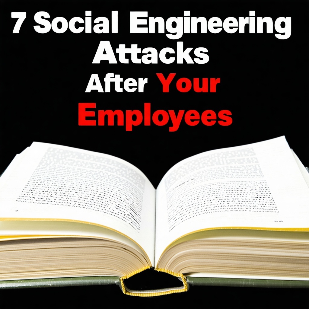 book that says 7 Social Engineering Attacks After Your Employees-1