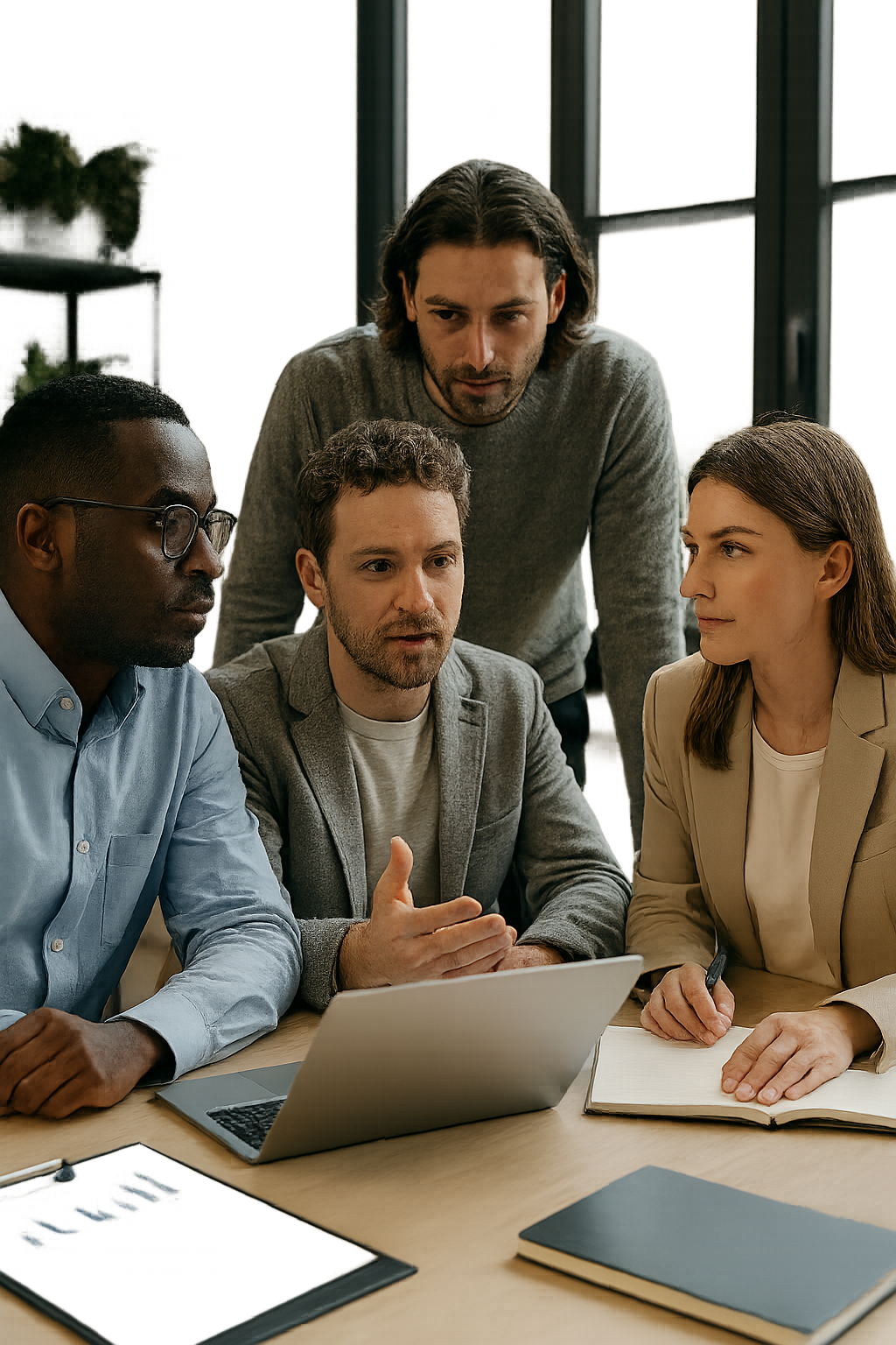 Collaborative Discussion in Modern Office